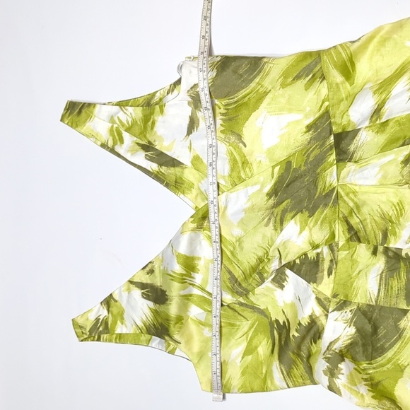 Elegant Yellow and Green Women's Dress - Picture 4 of 10